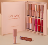 Kit com 12 Batom Líquido Matte Intense - Longa Duração e à Prova D'água